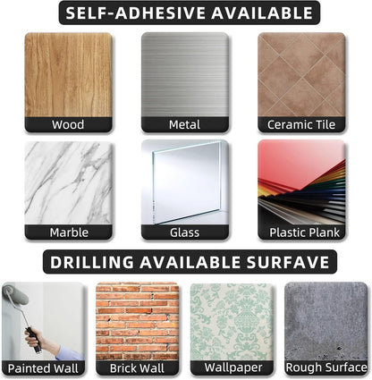 vertical or horizontal installation for flexible space-saving placement