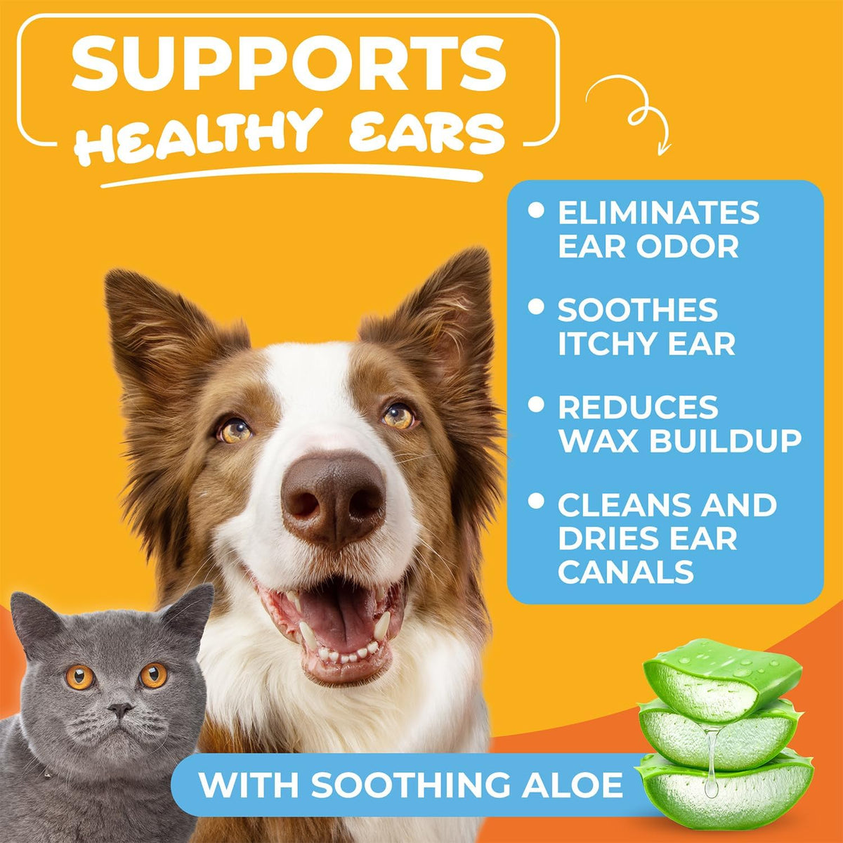 vet-formulated blend of science-based natural ingredients that clean, soothe, and dry