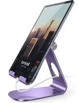 Lamicall Adjustable Tablet Stand in Neutral Tones – Minimalist iPad Holder for Intentional Workspaces