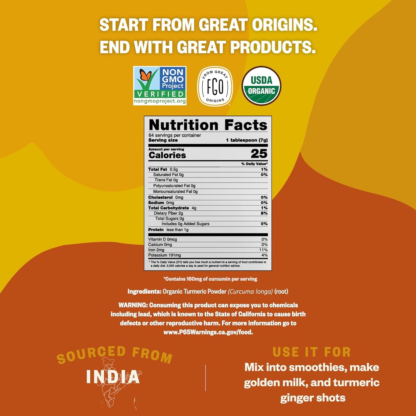 vibrant yellow-orange pigmentation indicating high curcumin content