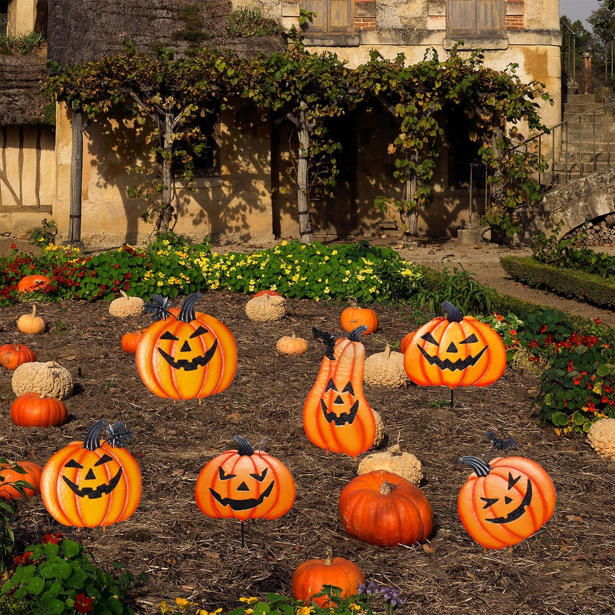 vintage style compatible with halloween, thanksgiving, and fall/autumn themes