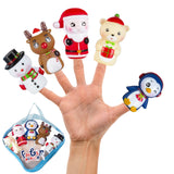 Soft Rubber Finger Puppets for Kids – Safe Bath Toy and Playroom Storytelling Set for Toddlers and Preschoolers