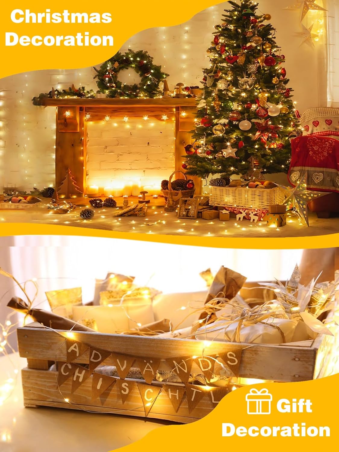 warm white 2800k color temperature for cozy, classic glow