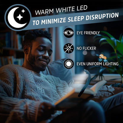 warm white led tuned to minimize blue light and sleep disruption