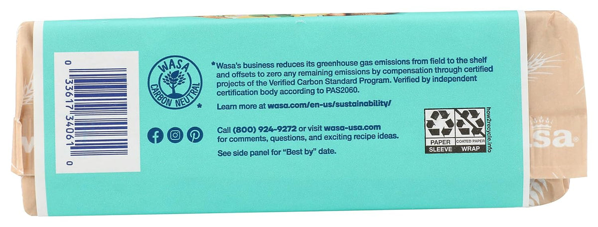 WASA Sourdough Rye Crispbread – Clean-Label Crunch for Stress-Free Mindful Eating