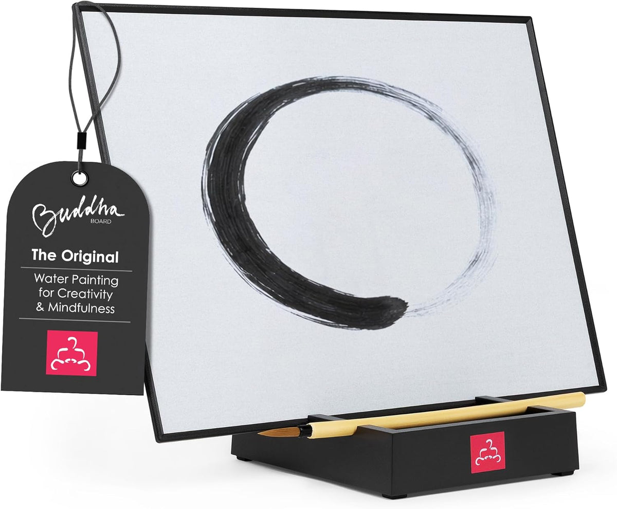water-activated painting surface that slowly dries and erases artwork on its own