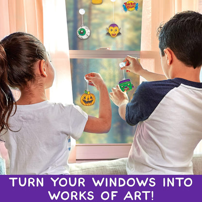 water-based/acrylic paint that dries and adheres directly to glass