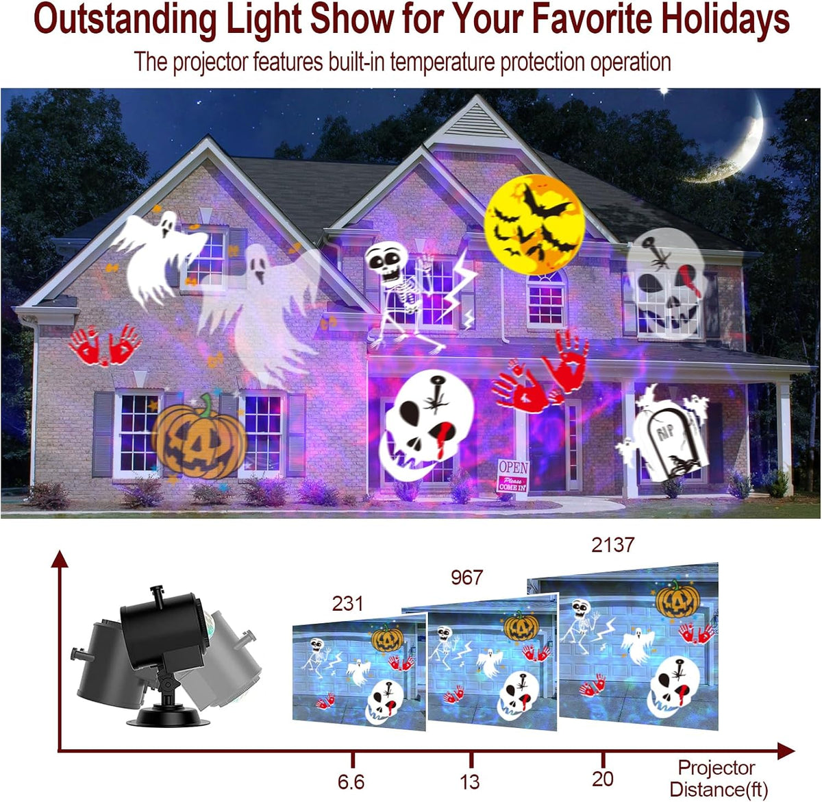 water-resistant construction for indoor or outdoor seasonal decorating