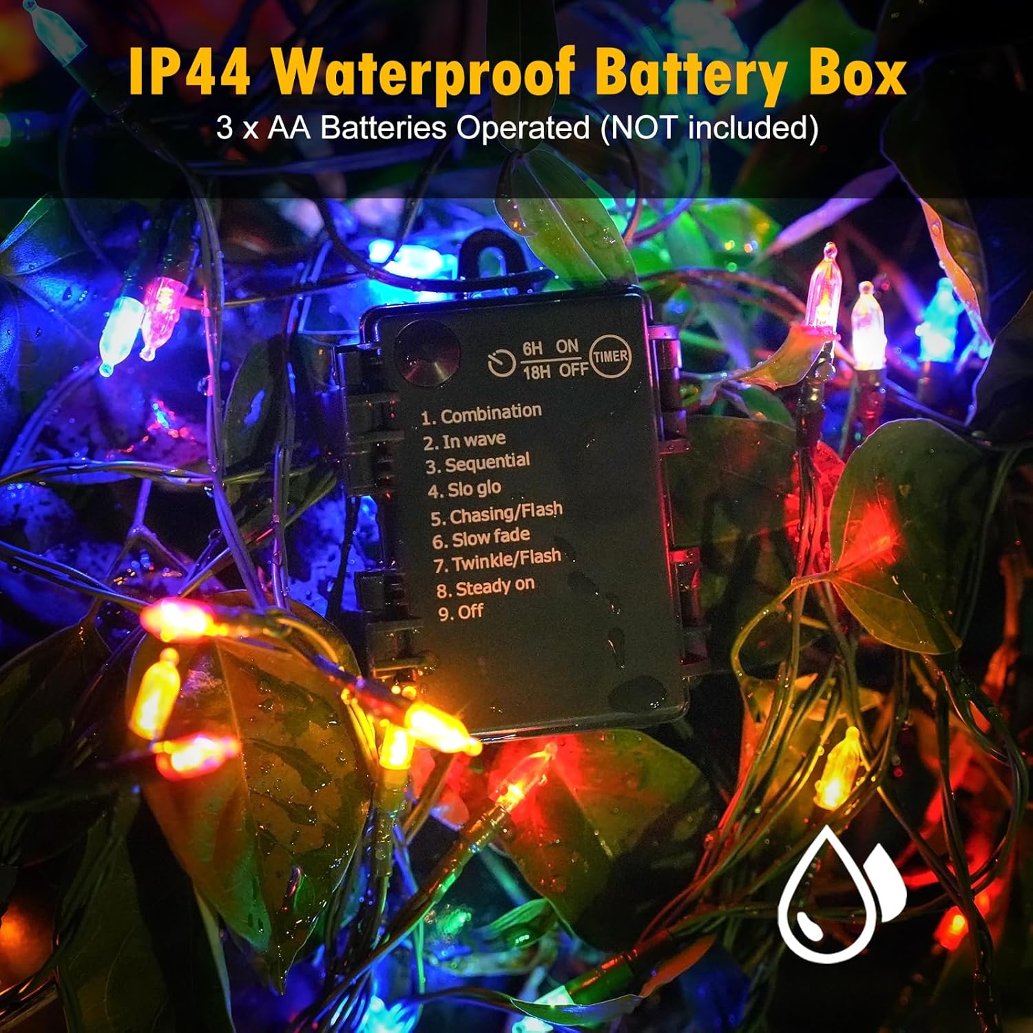 waterproof and weatherproof design rated for outdoor use