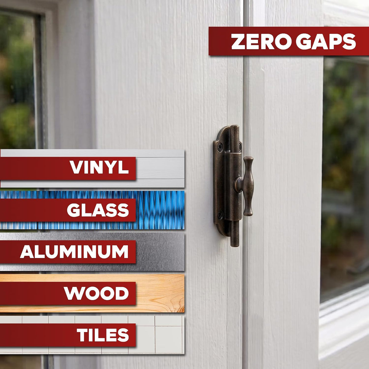 waterproof seal against air and water infiltration