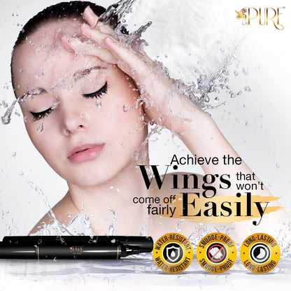 waterproof, sweatproof, and smudge-proof liquid formula for all-day wear