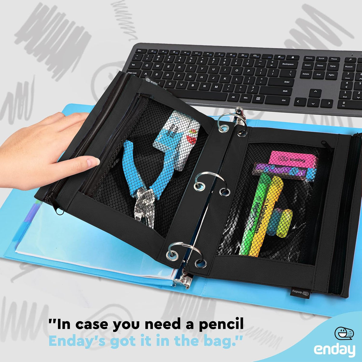 weighs only 0.05 kg, keeping the binder portable