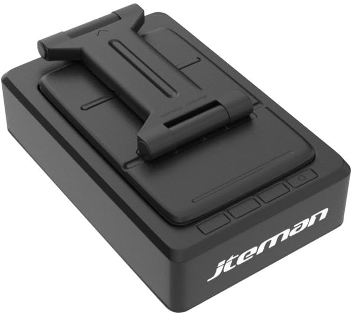 weighted tabletop base with non-slip silicone pads supports most smartphones and 7-10 inch tablets up to 0.59 inches thick