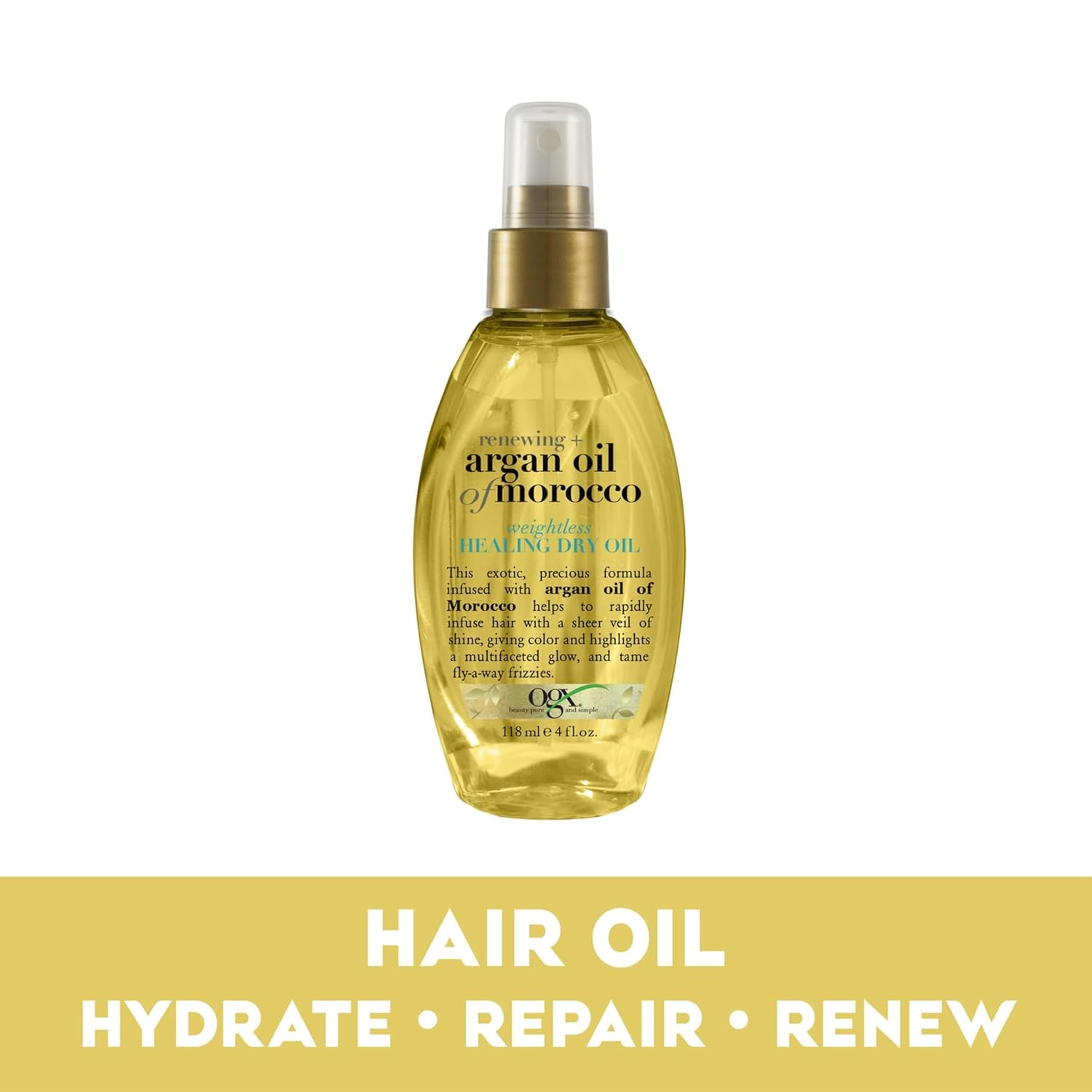 weightless dry-oil spray formula