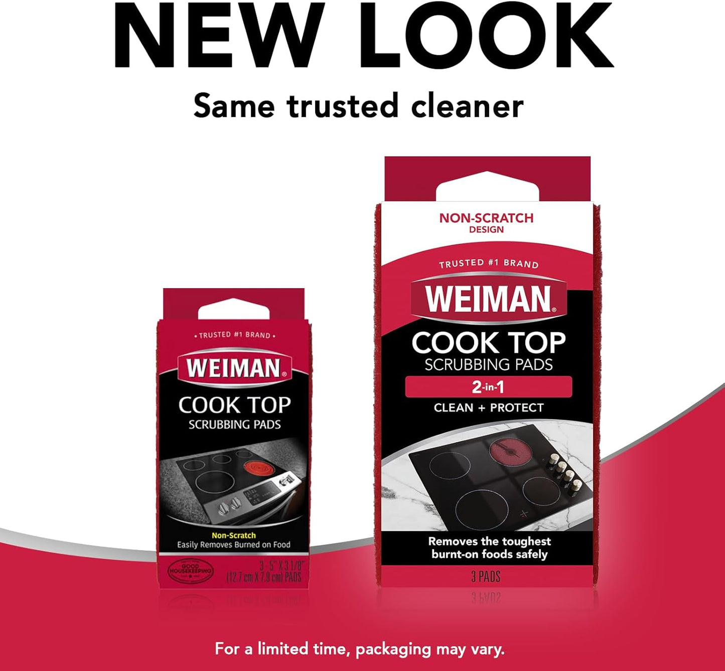 Weiman Cook Top Scrubbing Pads – Streamlined Burnt Food Remover for Simple Cleaning Routines