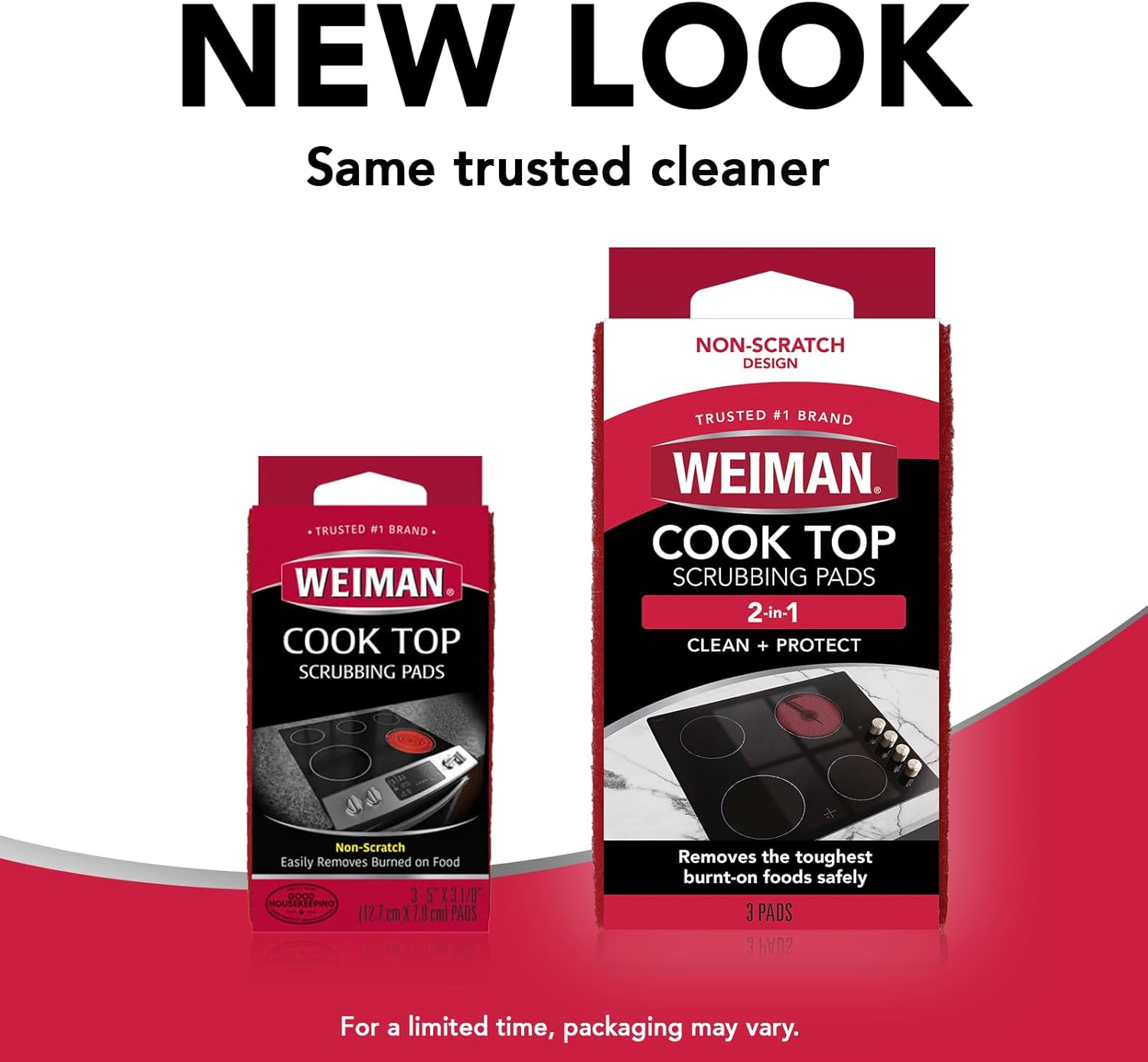 Weiman Cook Top Scrubbing Pads – Streamlined Burnt Food Remover for Simple Cleaning Routines
