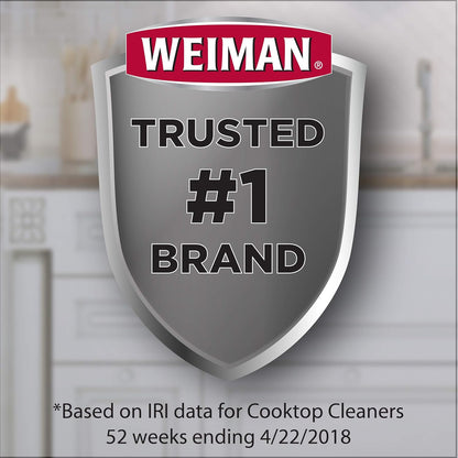Weiman Glass & Ceramic Cleaner – Intentional Living Kitchen Tool for Smooth-Top Ranges, Neutral White Design