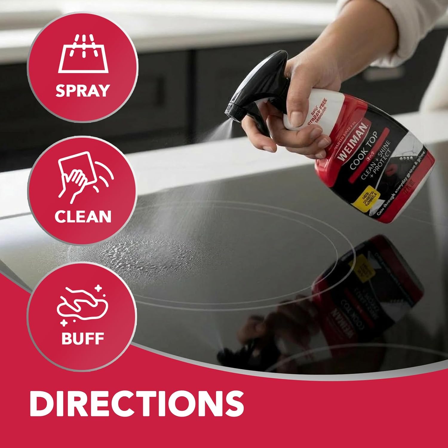 Weiman Glass & Ceramic Cooktop Cleaning Spray – Smart Hostess Gift for the Home Chef Who Has Everything