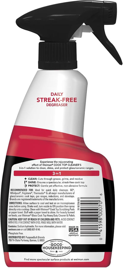 Weiman Glass & Ceramic Cooktop Cleaning Spray – Smart Hostess Gift for the Home Chef Who Has Everything