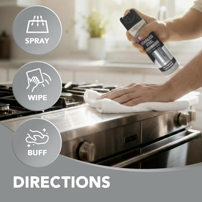 Weiman Stainless Steel Cleaner & Polish – Weather-Resistant Grill & Patio Polish