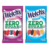 Welch's Zero Sugar Fruity Bites – Focus Snack for Home Office Desks, No-Sugar-Crash Mixed Fruit 3 oz Pouches, Pack of 2