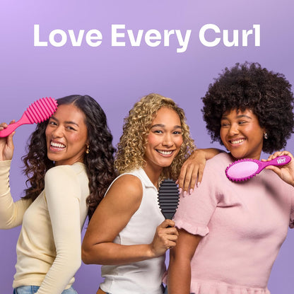Wet Brush Curl Shaper Detangler – Child Safe Morning Routine Brush for Curly Hair Boys and Girls