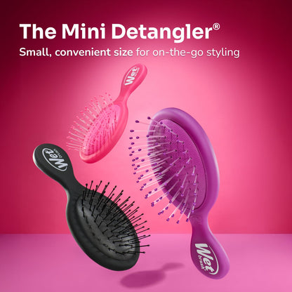 Wet Brush Mini Detangler – Post-Shower Self-Care Hairbrush, Gentle Detangler for Curly and Textured Hair