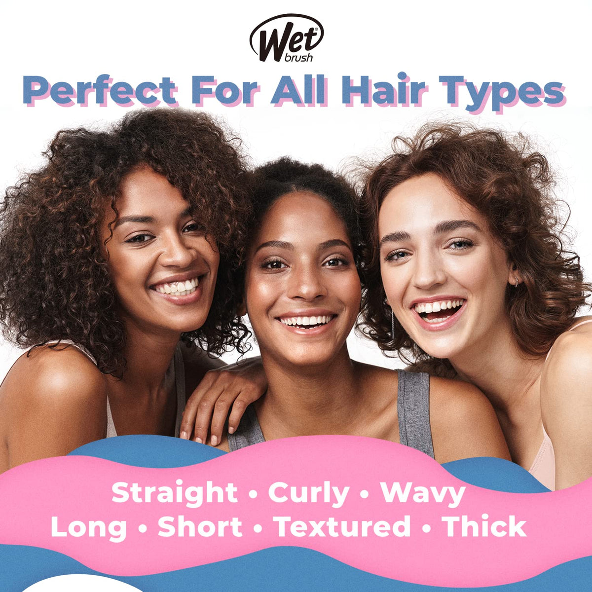 Wet Brush Original Detangler – Gentle Kids Hair Brush for Boys and Girls, Pain-Free Tangle Removal in Nursery and Bath Time