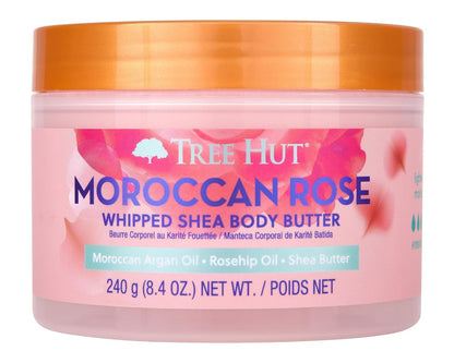 whipped shea butter base with lightweight, non-greasy absorption