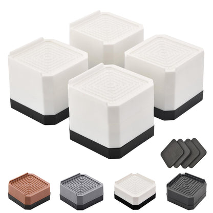 White-square-4 Pack - 2 layer(3inches)