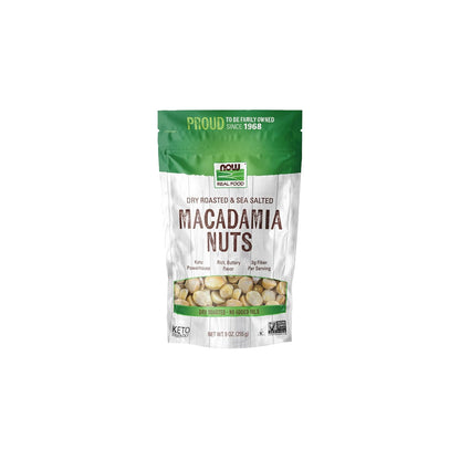 whole dry-roasted macadamia nuts lightly seasoned with sea salt