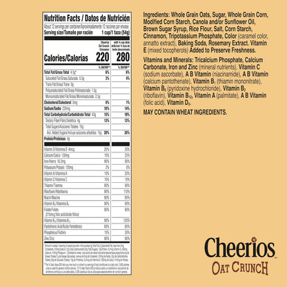 whole grain oats listed as the first ingredient