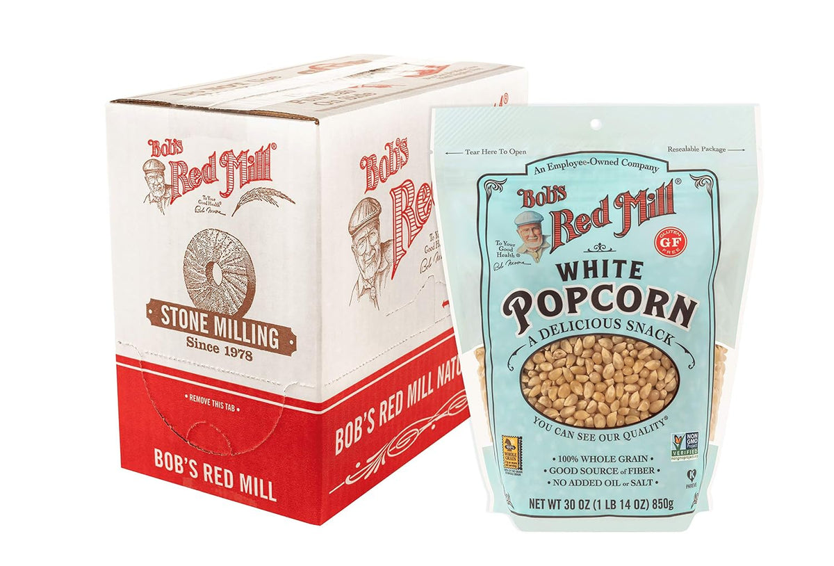 Bob's Red Mill White Popcorn – Non-GMO Popcorn for a Healthy Mindful Movie Night