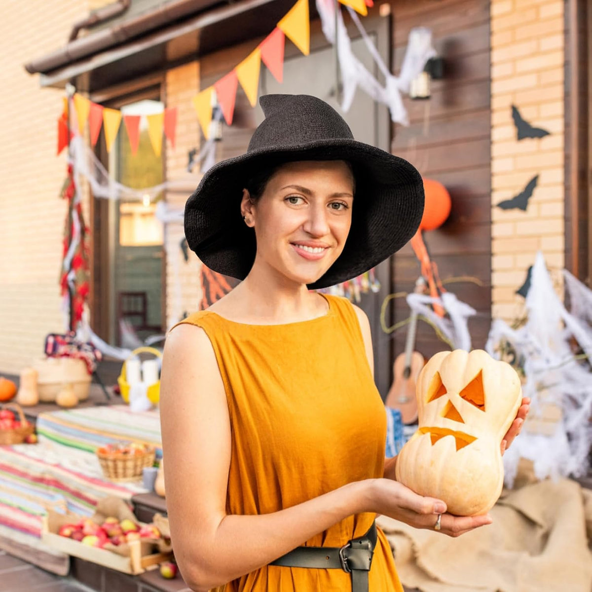 Leuceiy Knitted Wizard Hats for Women – Whimsical Valentine's Day Gift, Witchy Cosplay Headpiece