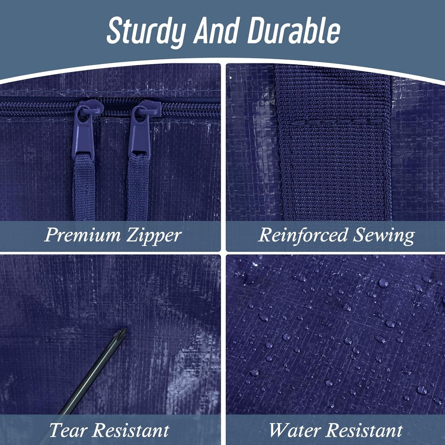 wide-opening heavy-duty zipper for fast packing