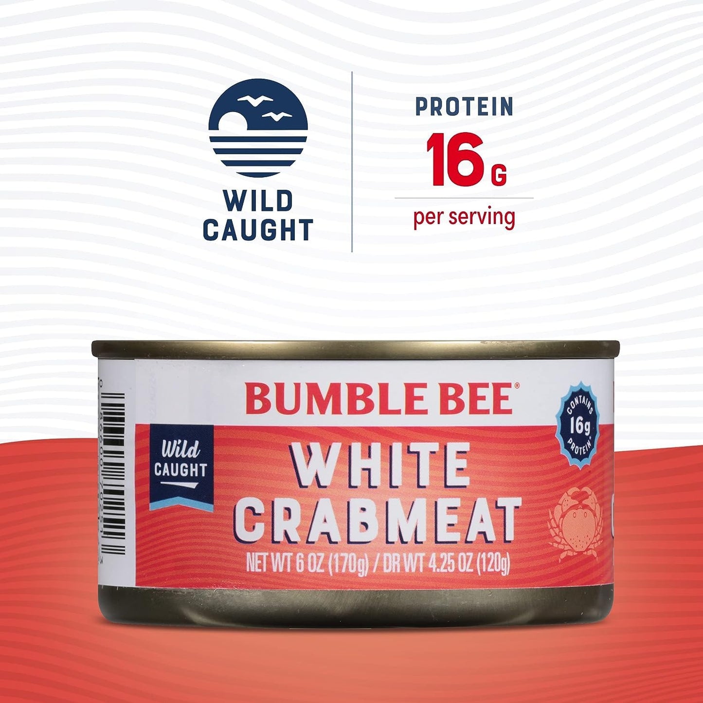 wild-caught crab from a recognized national brand (bumble bee)