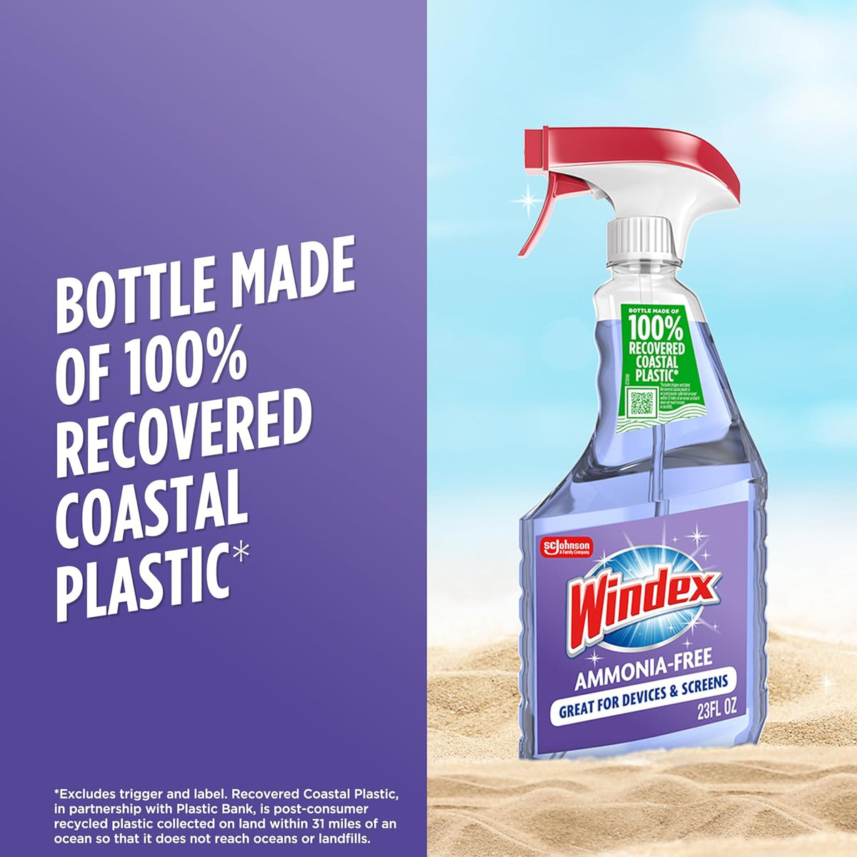 Windex Ammonia-Free Streak-Free Glass Cleaner – Gentle Choice for Parents Cleaning Up After Little Ones
