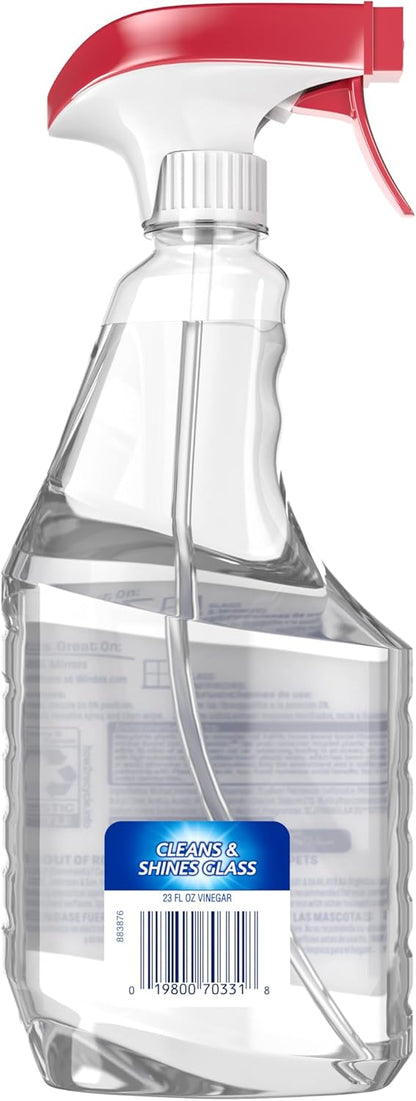Windex Vinegar Glass Cleaner for Child-Safe Households, Gentle Vinegar Streak-Free Formula