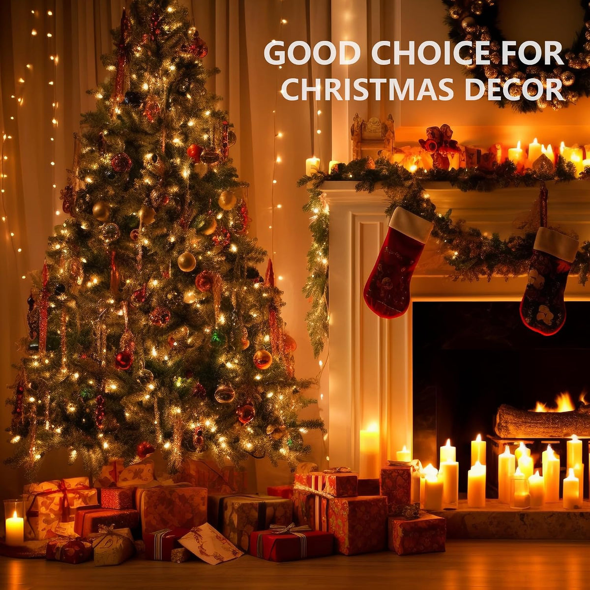 wireless remote control provides eight lighting modes plus brightness and speed adjustment