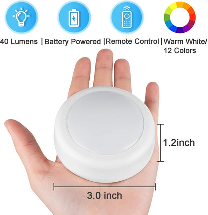 wireless rf remote with 20 ft range plus tap-touch lens control