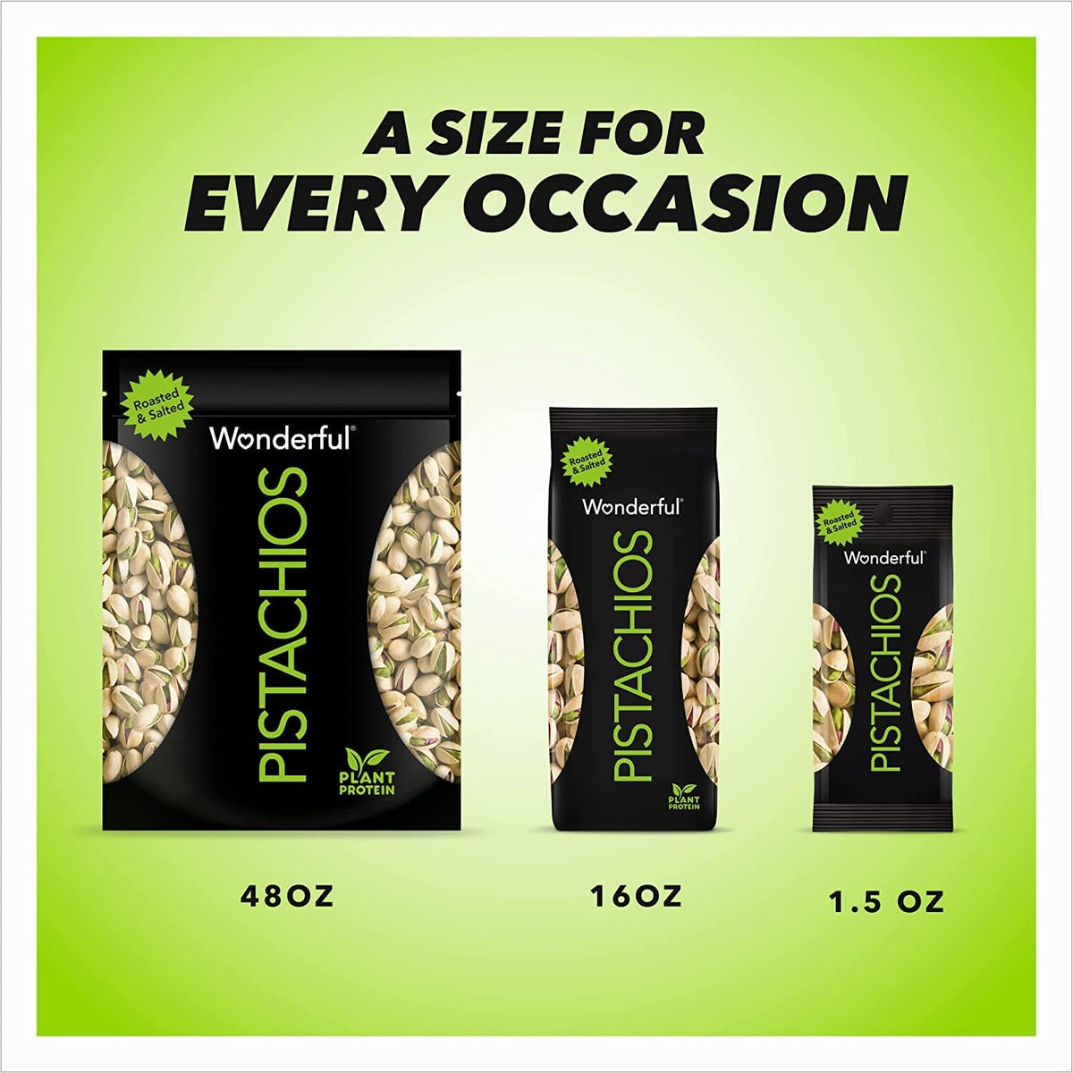 Wonderful Pistachios In Shell, Lightly Salted – Portable Protein Snack for Commute, Desk, and Back-to-Back Meetings