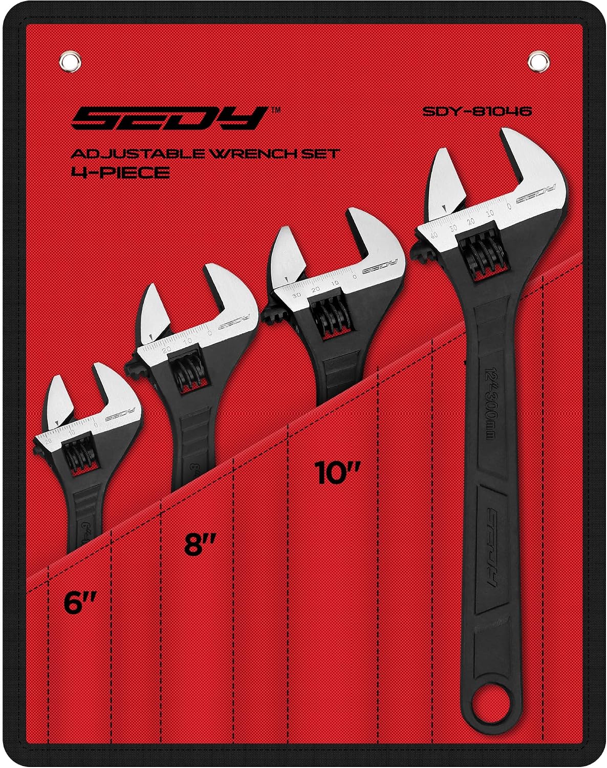 WORKPRO Adjustable Wrench Set with Corrosion-Resistant Finish – Boat, Marine, and Dock Maintenance Tool Kit