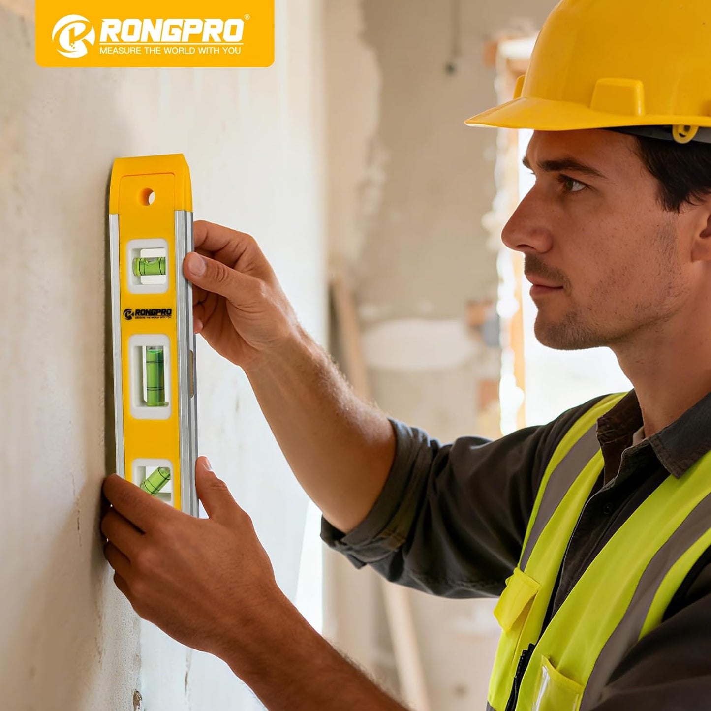 WORKPRO Magnetic Box Level 9 Inch – Lightweight Hands-Free Level for DIY Renovations, Framing Jobs, and Wall Mounting