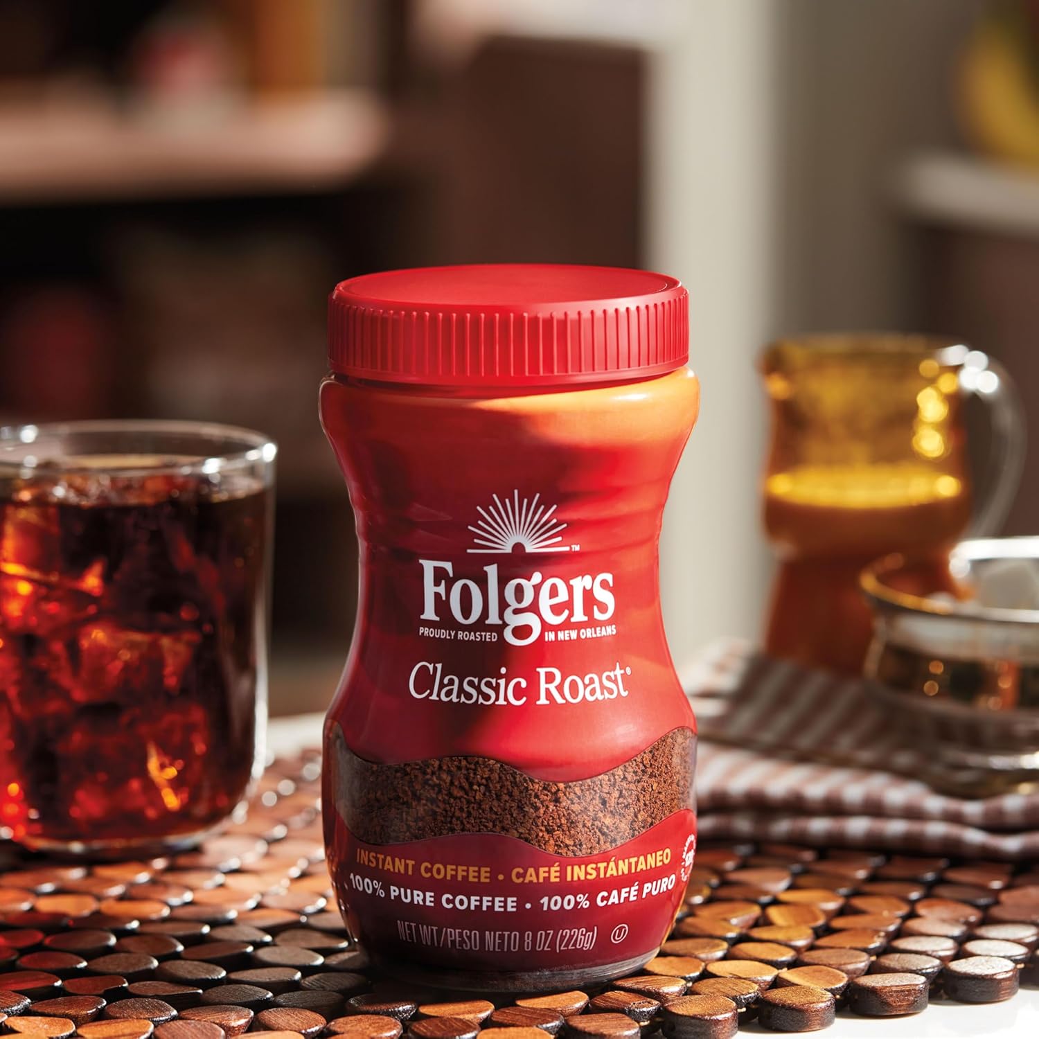 works hot or iced with the same granules