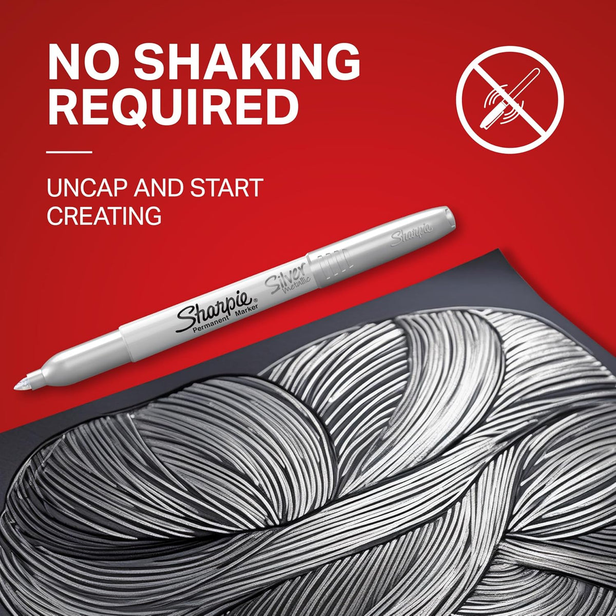 works on virtually any surface including dark and light materials