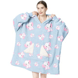 Touchat Wearable Blanket Hoodie – Clean-Line Cozy Layer for Uncluttered Living Rooms