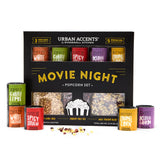Urban Accents Movie Night Popcorn Gift Set – Ready-to-Give Birthday Gift for Her, Gourmet Snack Basket