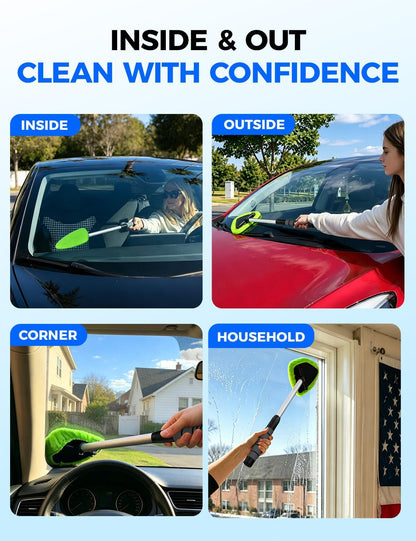 XINDELL Extendable Car Window Cleaner – Complete Kit, No Extra Purchases, Ready Out of the Box
