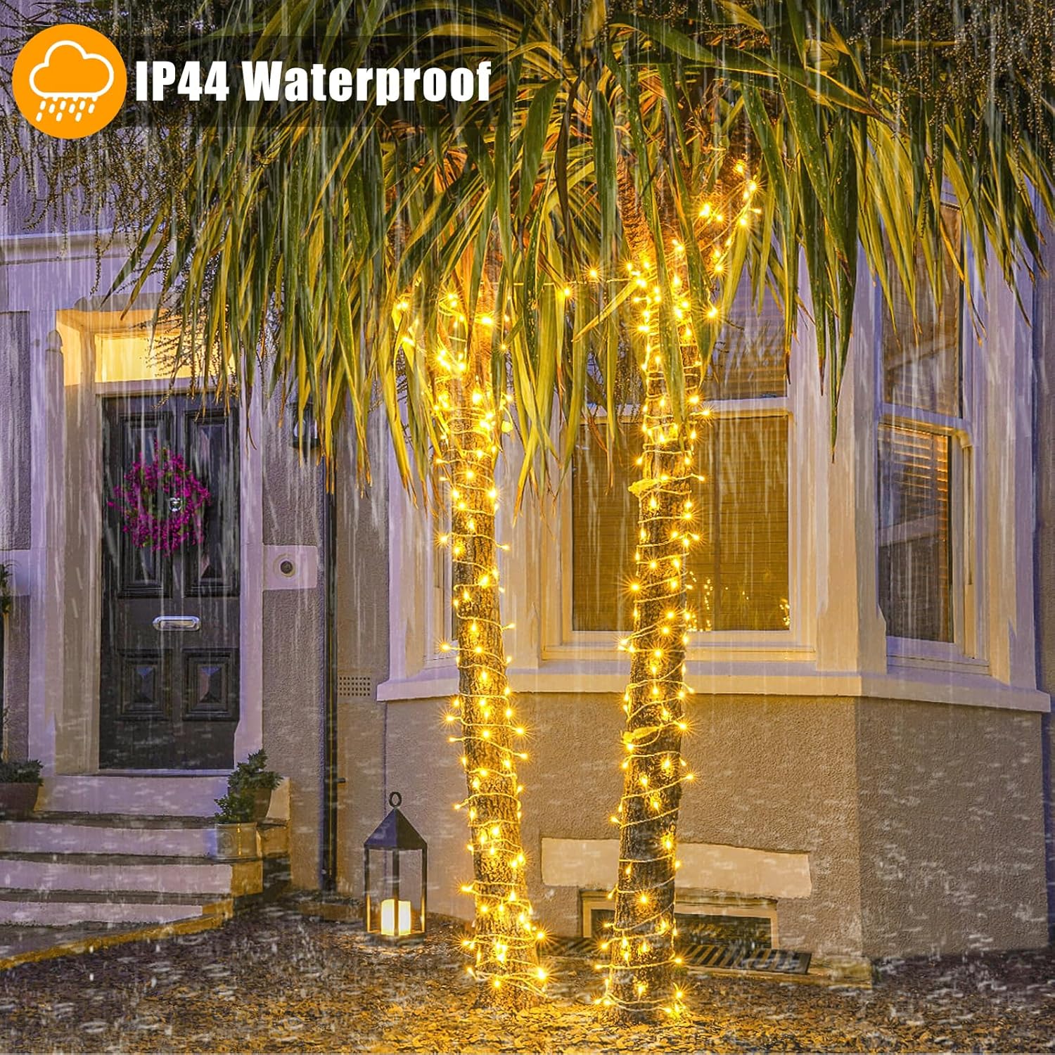 Xmars 3000K Warm White Twinkle Lights – 100ft Connectable Home Ambiance for Fireplace, Headboard & Reading Nook