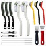 16Pcs Crevice Cleaning Brush Set – Quick-Turnover Deep Clean for Home Office, Kitchen and Bathroom Gaps